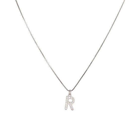 Collana Dilvdò Letters in Argento Zircone CLDBR - CLDBR